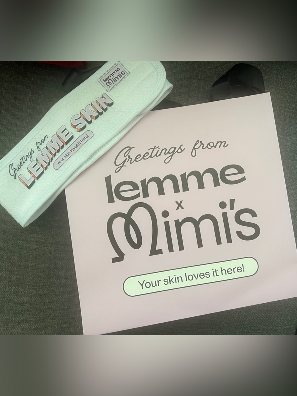 Lemme x Limmis Skincare Headband - Mint & Pink